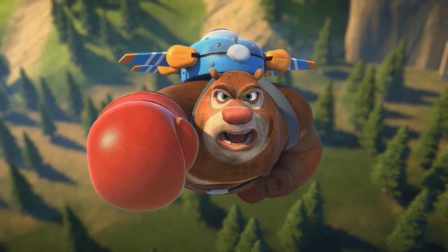 熊出没:熊大用勇气燃烧极致小宇宙,一飞冲天上演夺命飞拳!