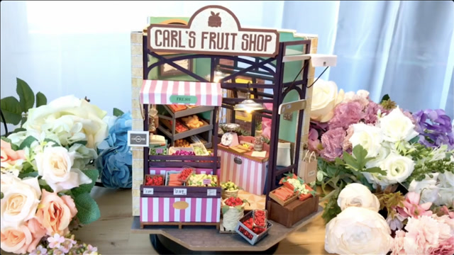 耗时26个小时,做超精美的蔬菜杂货迷你屋,太舒服了