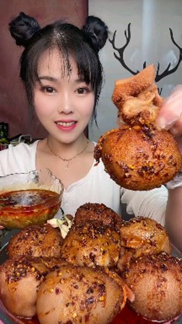 美食吃播羊肚包羊脑