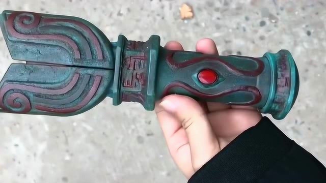 迪迦奥特曼的变身器,这个青铜神光棒,你知道是出自哪里吗