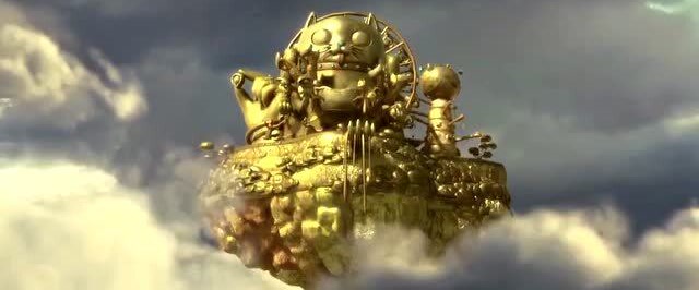 神笔马良马良画了一座金山在天上将军就飞到天上拿金子结果变成了金雕