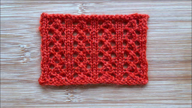 镂空8字形花样,立体通透,针法不难,织春夏针织衫很漂亮