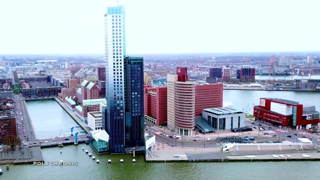 航拍鹿特丹,荷兰第二大城市,曾经是世界上第一大港口!