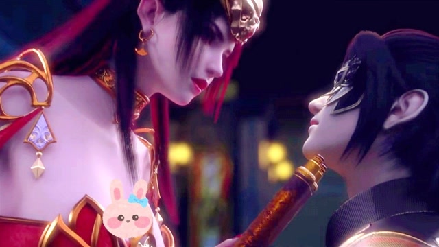 美杜莎女王出场,轻挑萧炎下巴,好撩呀!放开萧炎,让我来!