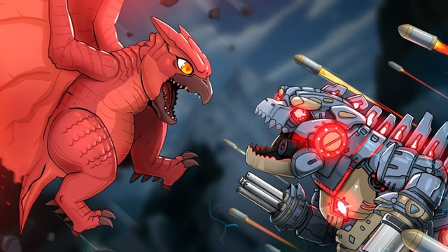 q版哥斯拉大战金刚,拉顿对战机械哥斯拉,最终boss竟是基多拉