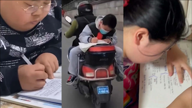 神兽归笼,全国中小学生补作业大赏,你家孩子是哪种?