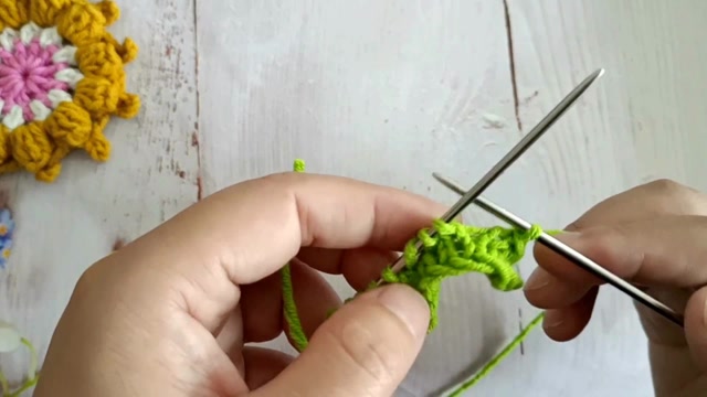 棒针的基础针法系列之右上3针并1针