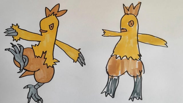 挑战!闺蜜和我画的力壮鸡,谁赢了