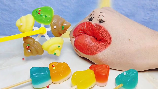趣味糖果:贪吃兔兔吃橡皮糖,各式各样的软糖,看起来真美味!