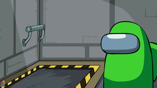 amongus太空狼人杀:太空人小蓝撒腿就跑,是看到怪物了吗?