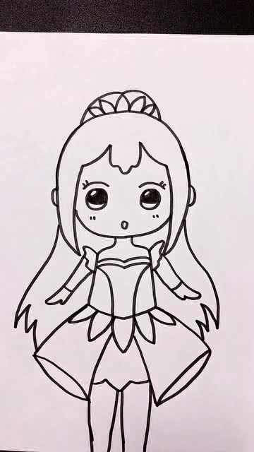 手掌画叶罗丽战士,有认识的吗#简笔画