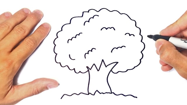 和我一起学画画,今天我们来画一棵大树!