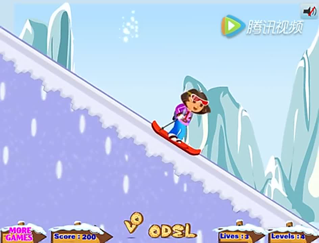 爱探险的朵拉 朵拉跳台滑雪