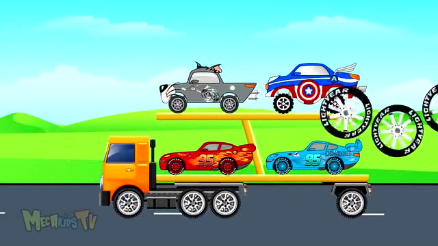 奇趣蛋玩具汽车总动员大卡车小游戏视频