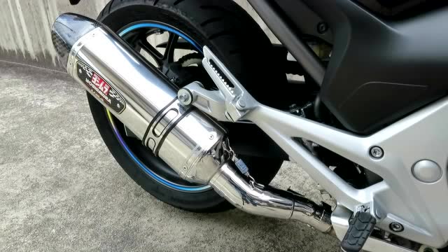 nc700x 12-15款 吉村r77排气管 无回压管 效果