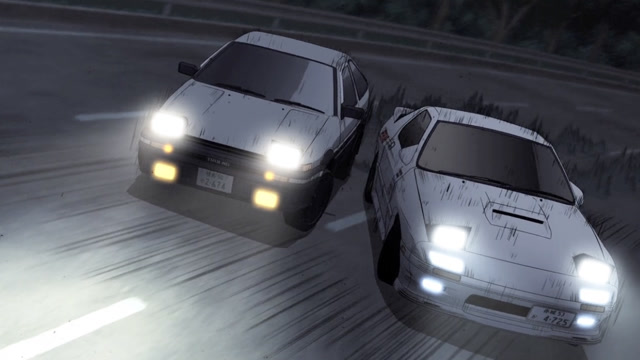 秋名山最棒下坡赛精彩剪辑,86对阵fc藤原拓海对高桥凉介谁能胜出