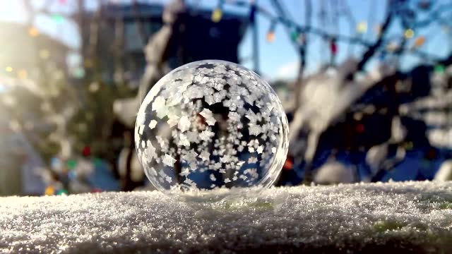 零下20度吹泡泡是种什么样的体验?