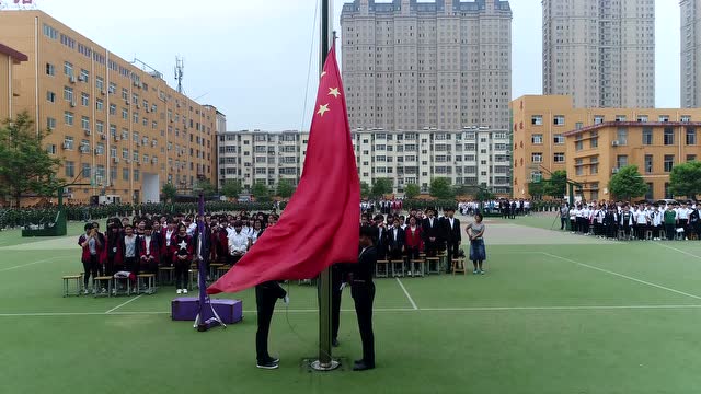 牡丹区职业中专举行2017级新生军训毕营仪式暨汇操表演