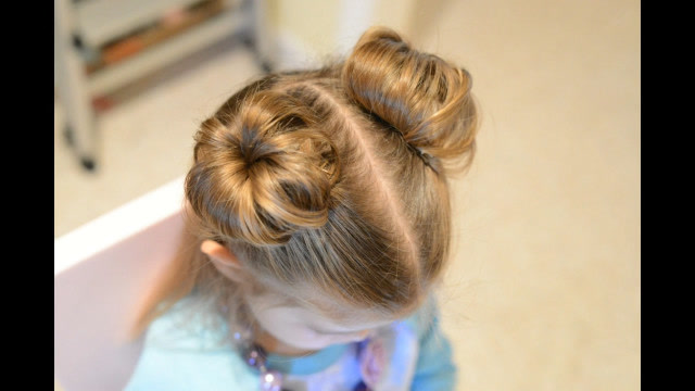 宝妈儿童编发教程之萌趣可爱的小公主双丸子头发型