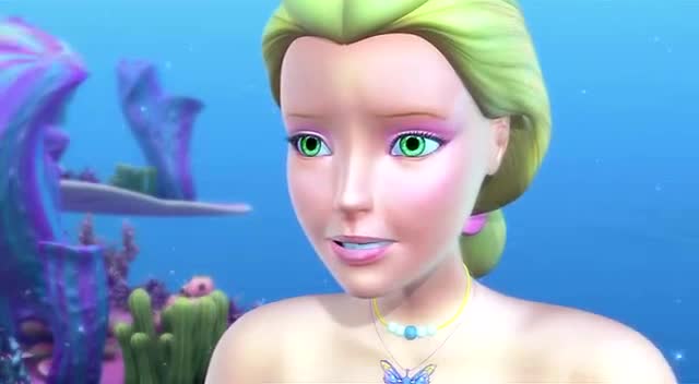 芭比彩虹仙子之美人鱼公主 用美妙的歌声救出人鱼王子,太棒了