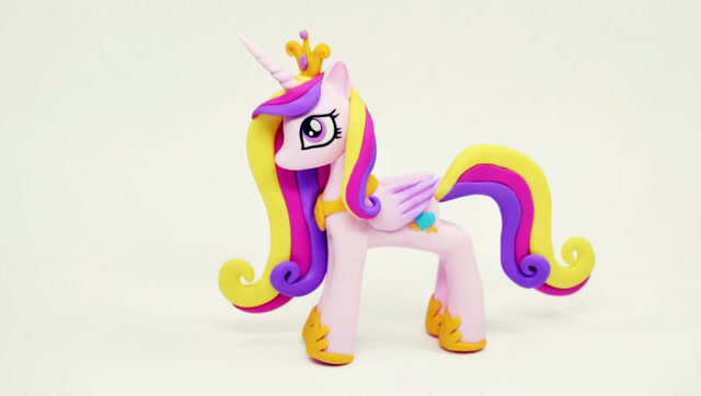 diy创意手工粘土软陶制作动画片《小马宝莉》中的音韵公主