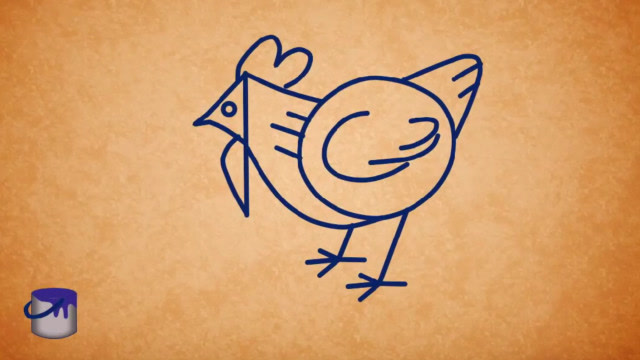 创意数字简笔画:轻松学会把数字10画成一只老母鸡