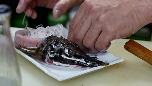 很少有人吃过的,日本海鲜旗鱼刺身,肉质特别鲜美