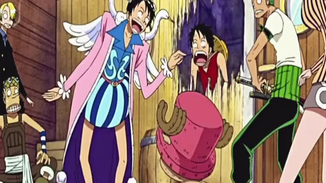 海贼王,冯克雷上一秒模仿娜美,下一秒就送福利!山治流鼻血了!