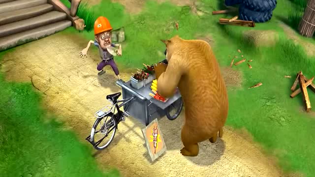 《熊出没之夏日连连看》强哥烧烤,好吃到爆