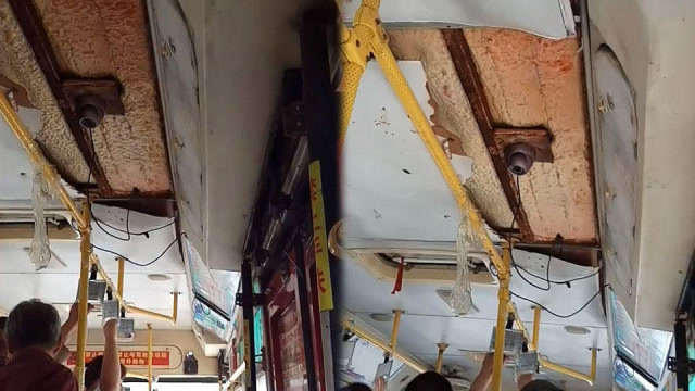 长春街头现破烂公交车 网友表示:都这样了还开!