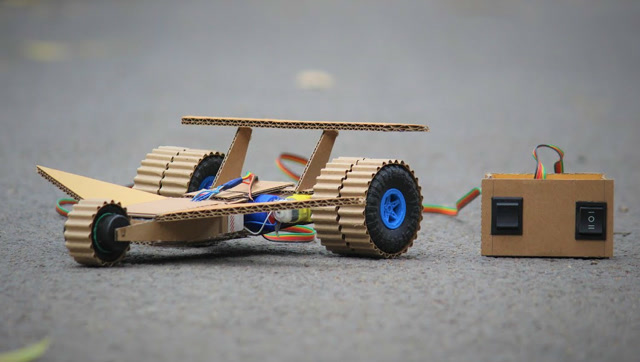 牛人教你用纸板制作遥控车,超好玩的