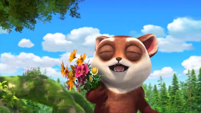 熊出没熊熊乐园:今天捷豆豆好开心,爸爸妈妈就要回来了!