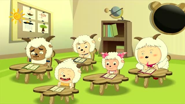 喜羊羊与灰太狼:慢羊羊在上课,懒羊羊怎么了?
