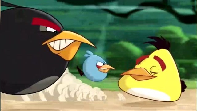 愤怒的小鸟:小鸟们进行跑步比赛,飞镖黄跑得真快果真名不虚传呀