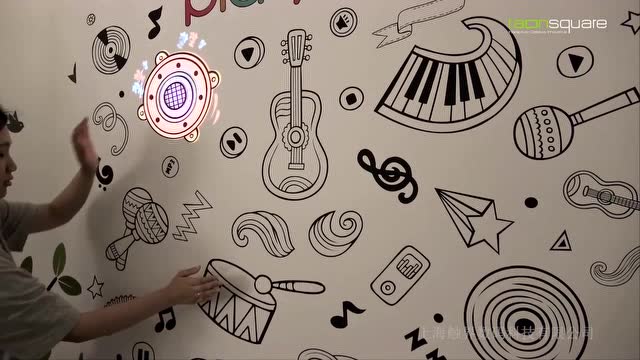音乐石墨投影互动墙---【深圳】