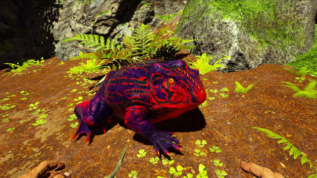 《方舟手游》尝试用魔鬼蛙挑战霸王龙