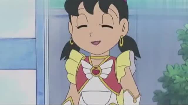 哆啦梦,静香变小魔女帮胖虎小夫,不料到最后是她自己需要帮助