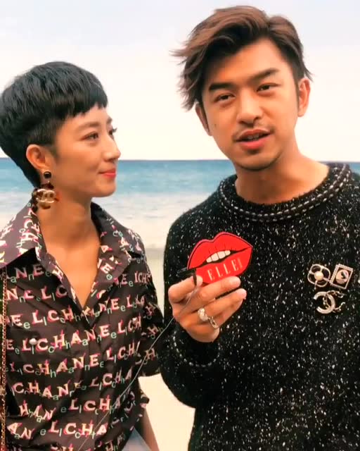 桂纶镁陈柏霖香奈儿2019巴黎大秀