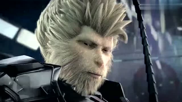 超神学院:猴哥换上神河战甲好帅气,旁边的蕾娜看得入迷!