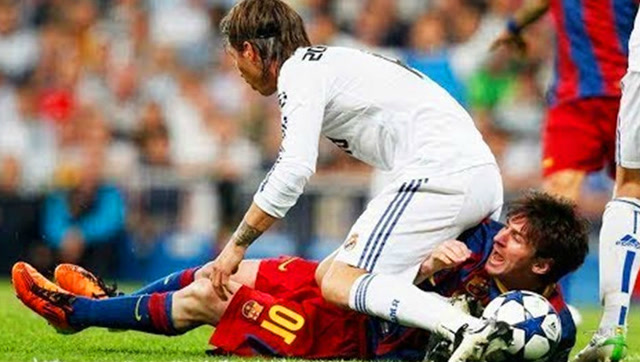 梅西让拉莫斯明白了一个道理,犯规才是最好的防守