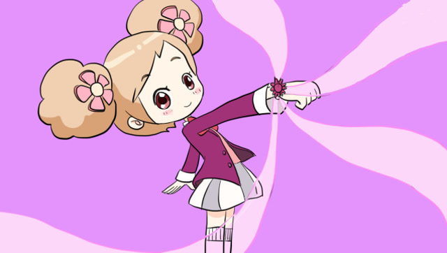 正在变身的小花仙夏安安儿童卡通简笔画