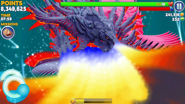 饥饿鲨鱼进化飞天烈焰火鲨喷不完的火焰