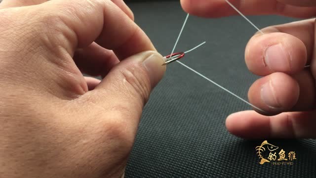 第二期钓鱼维 单钩绑法 单钩通线绑法 经历15年还在用这种绑法