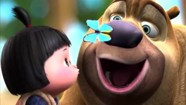 熊出没之夺宝熊兵,熊二真会带小孩,嘟嘟玩得可开心了