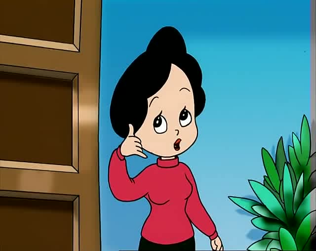大头儿子:过年了每家都贴了窗花,大头儿子的奶奶感动