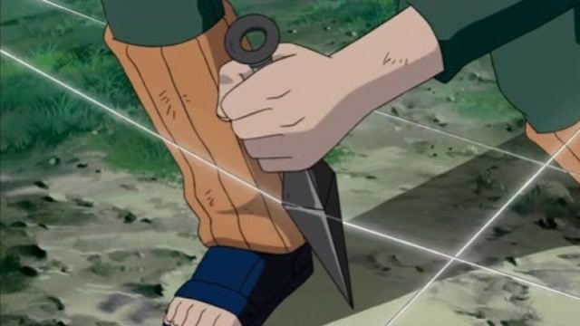 忍刀七人众用刀线对付卡卡西跟凯老师?