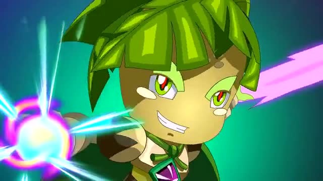 木奇灵之绿影战灵:剑晨发现了装有灵种灵力的机器被抓住了