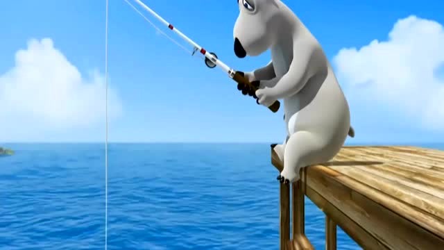 倒霉熊:你见过这样的花式钓鱼吗?看倒霉熊如何演绎!