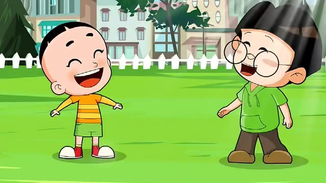 大头儿子明白了一个道理,好朋友间最大的乐趣是分享快乐噢