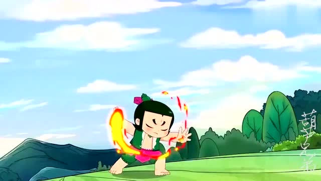 葫芦娃: 四娃拿出了自己的绝招来对付金翅膀大人